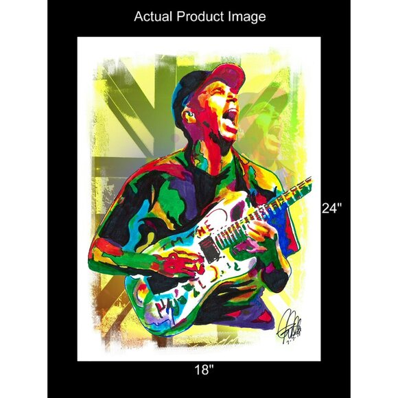 Tom Morello Rage Against the Machine RATM Rap Rock Poster Print Wall Art 18x24 - Picture 2 of 5